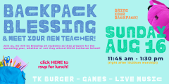 2026 BACKPACK BLESSING & meet your teacher WEBSLIDER